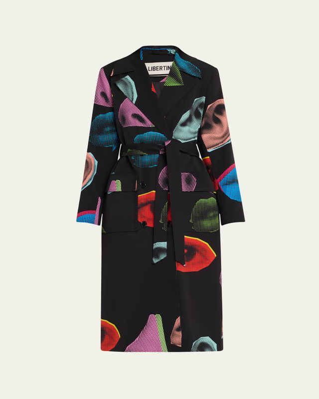 Five Senses Belted Long Trench Coat